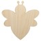 Cute Bumble Bee Solid Unfinished Wood Shape Piece Cutout for DIY Craft Projects